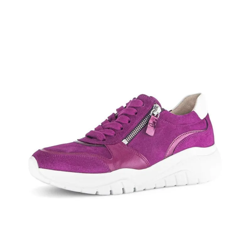 Gabor Fashion Slip-Resistant Low-Top Casual Shoes Women's Purple-1