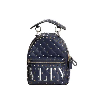 Valentino Leather Backpack Women's Blue