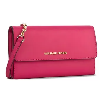 MICHAEL KORS Jet Set Leather Shoulder Bag Crossbody Bag Small Size Women's Pink