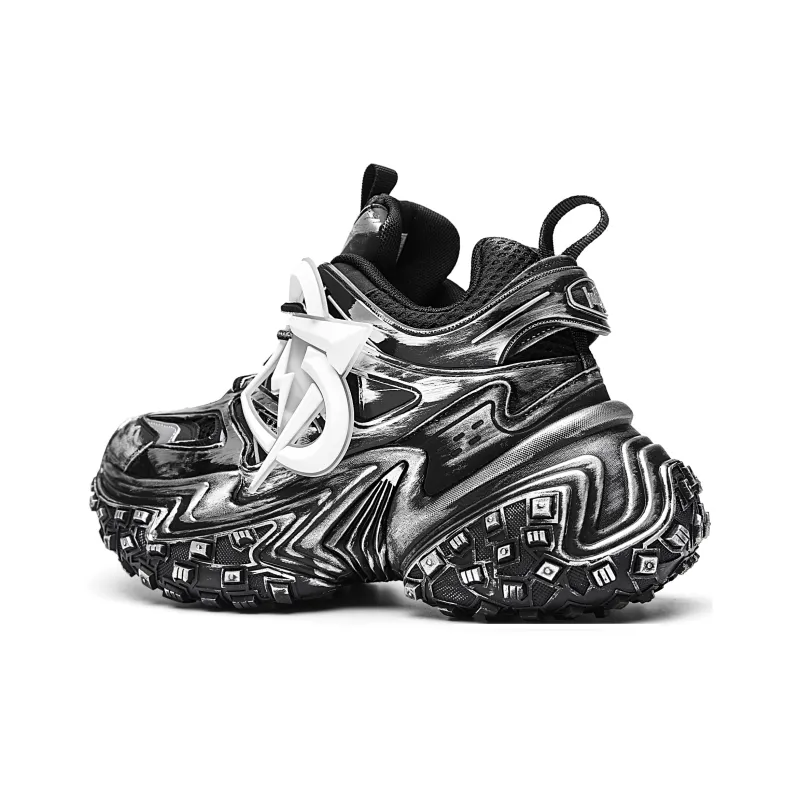 MVA Impact Resistant Wear Resistant Lightweight Breathable Slip Resistant Low Top Chunky Sneakers Unisex-2