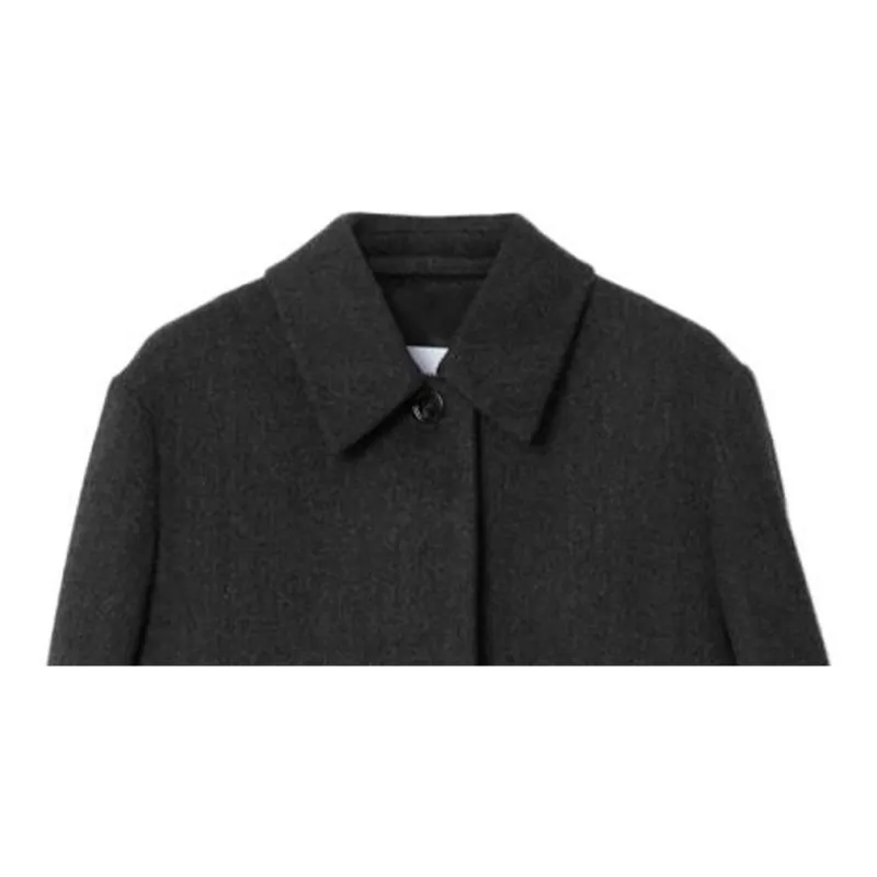 Burberry Coat Women's Charcoal Gray-4