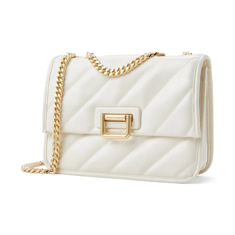 CHARLES&KEITH PU Shoulder Bag Small Size Women's _Nsec Black/Milk White-6