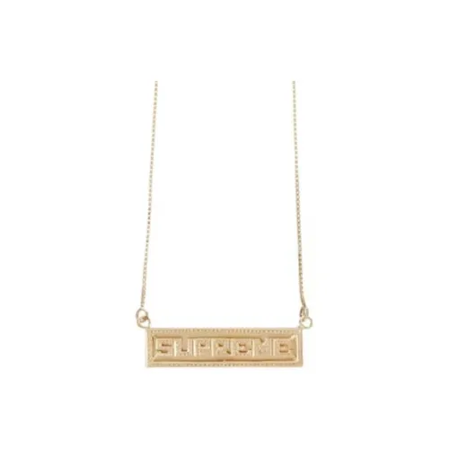 Supreme Name Plate Pendant 14k