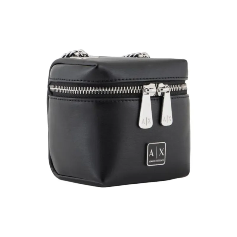 ARMANI EXCHANGEAE Fabric Shoulder Bag Mini Women's Black-1