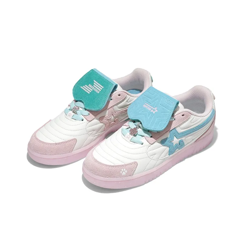 RIPSTAR Slip Resistant Cushioning Low Top Skateboard Shoes Women's Magic Color-2