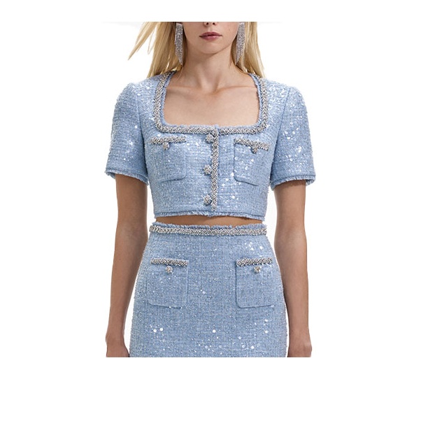 Self-portrait Crop Tops on Sale & Authentic - POIZON