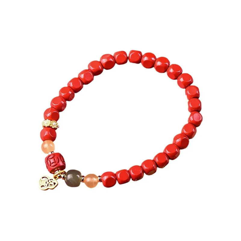 ZUIWENGLANGYASHANWENCHUANG Cinnabar Bracelets Unisex-0