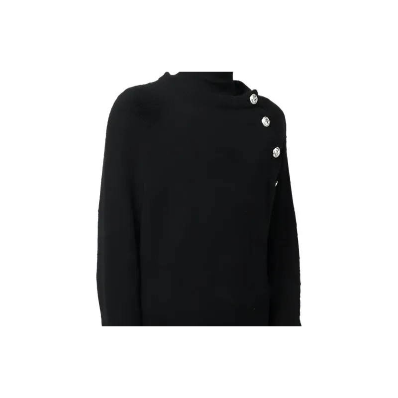 BALMAIN Button fastening Crew neck Jumper-5
