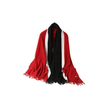 LE TISSERAND 100% Sheep Wool Knit Scarves Women's