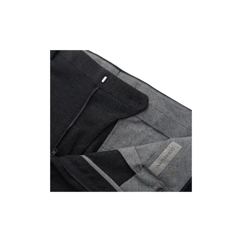 CORNELIANI FW24 Casual Pants Men's Black-3
