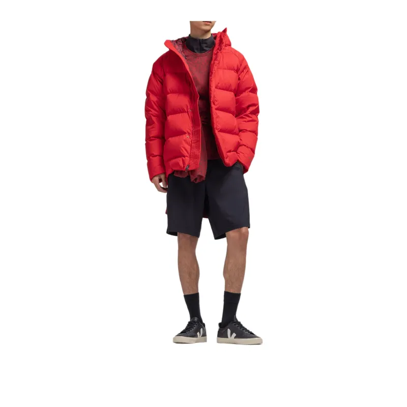Lululemon Wunder Puff Series Down Jacket Men's Dark Red/Outer Drifting Red Mixed Color-2