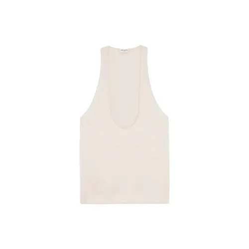 SAINT LAURENT Tank Tops Men's Beige