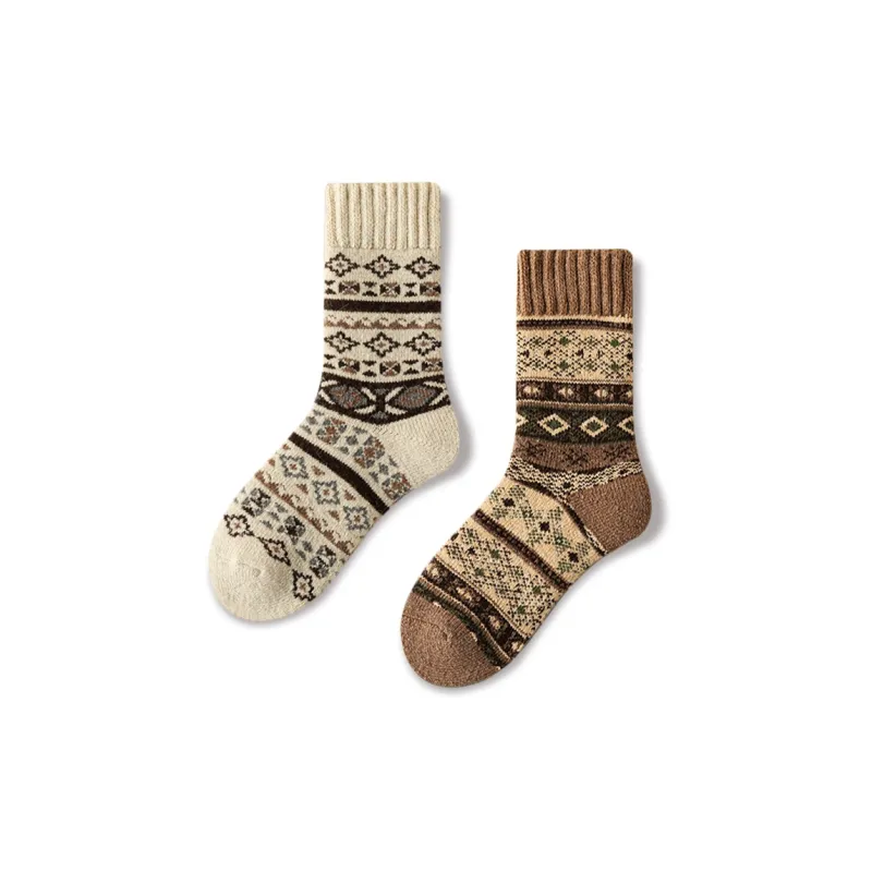 JIAZINI Mid Calf Socks Women's Combo Set-0