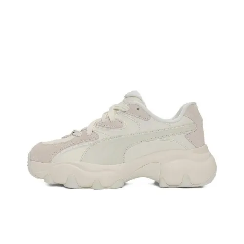 PUMA Pulsar Wear resistant And Lightweight Low Top Casual Shoes Women's Beige