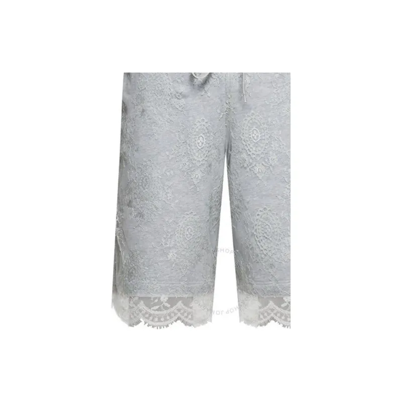 Burberry SS22 Men's Lace Pattern Shorts Gray-2