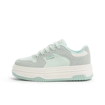 Babaya Anti Slip And Wear Resistant Lightweight Low Top Skateboard Shoes Women's Gray Green