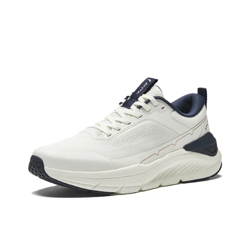CHAOJIANTA Non slip Wear resistant Shock Absorption Low Top Casual Running Shoes Men's Ivory White-1