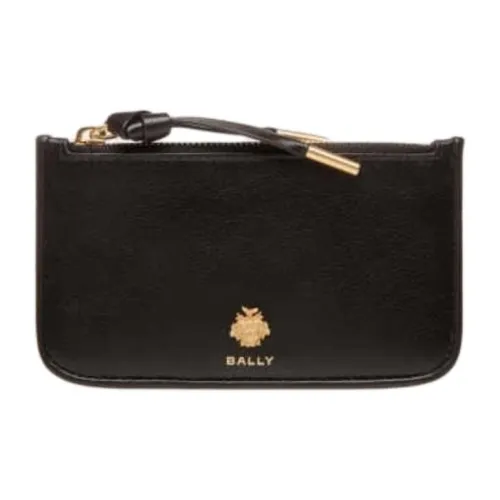 BALLY Cow Leather Card Holder Women's Black