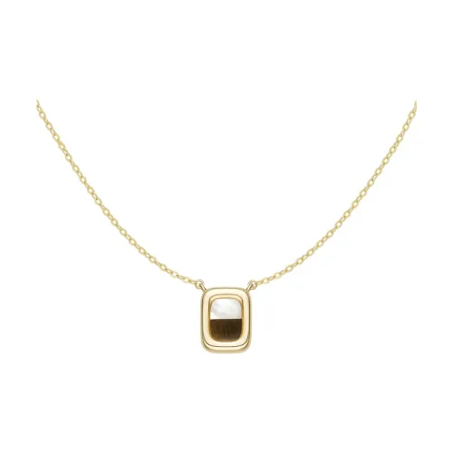 HEFANG Tableware 925 Sterling Silver Cappuccino Necklace Women's