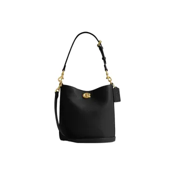 COACH Willow Cow Leather Bucket Bags Crossbody Bag, Shoulder Bag Small Size Women's Black
