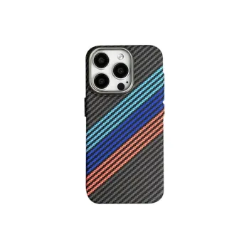 Sopi Acrylic Material Kevlar Carbon Fiber Magnetic Phone Cases Compatible With IPhone 16/15 Pro Max/Apple 13/14 Pro/Max