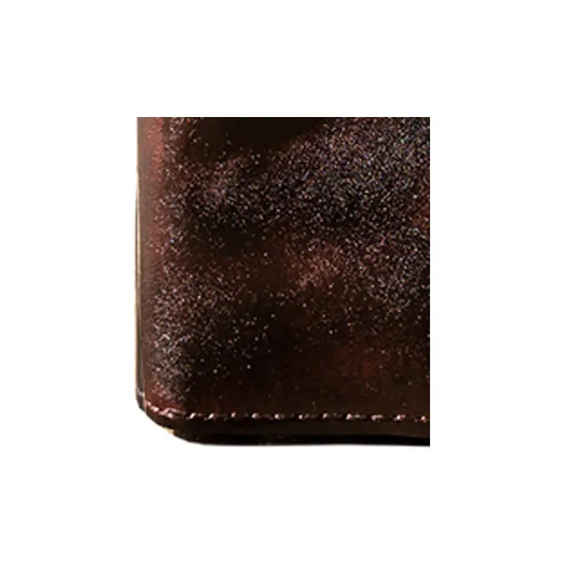 Back Step Cow Leather Key Pouch Regular Unisex Brown Black Coffee-4
