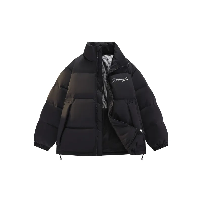 Emoji Down Jacket Unisex Black Red-9