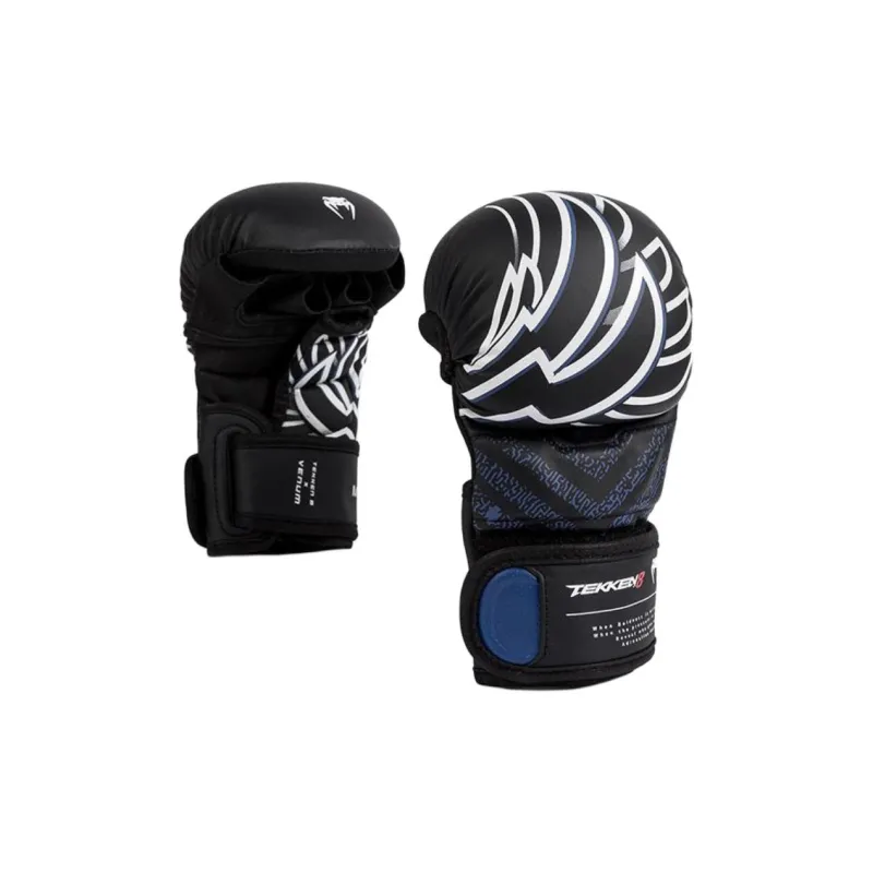 VENUM Boxing Gloves PU Sanda Unisex Black White-0