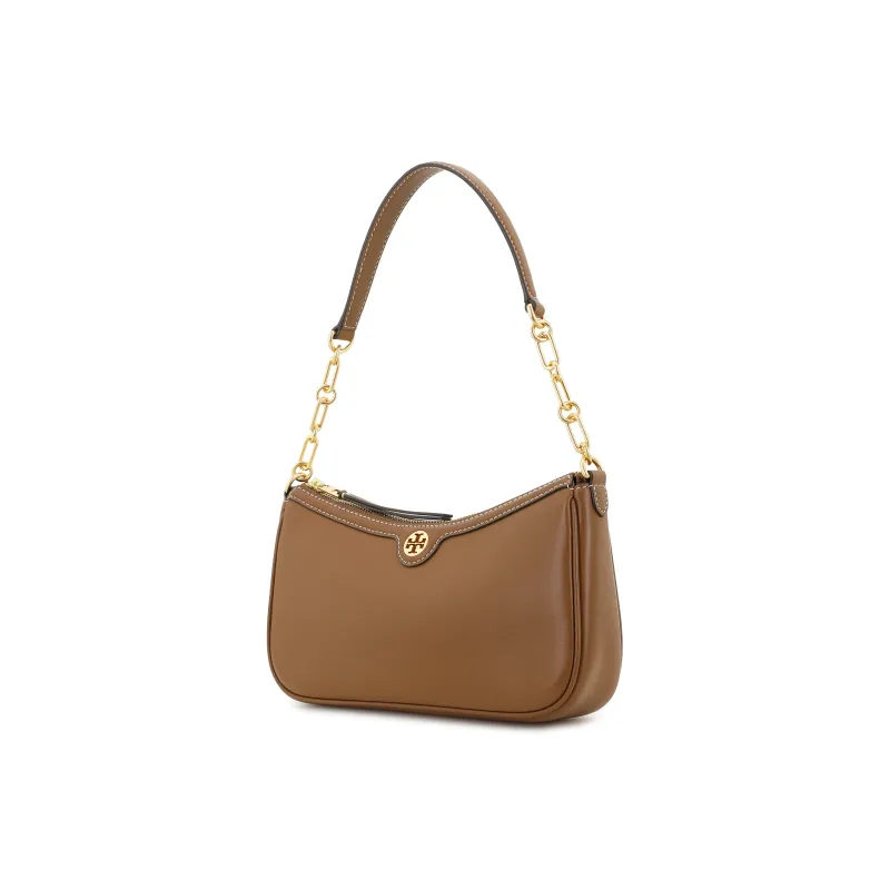 TORY BURCH Leather Portable Crossbody Bag Shoulder Bag Women's Caramel-1