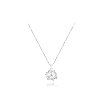 BLANK IN BLANK Sterling Silver Necklaces Women's Bestie Girlfriend Couple Birthday Box
