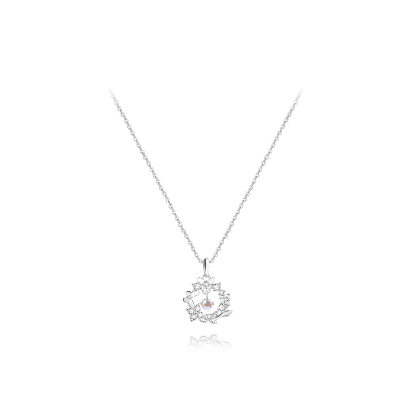 BLANK IN BLANK Sterling Silver Necklaces Women's Bestie Girlfriend Couple Birthday Box-0