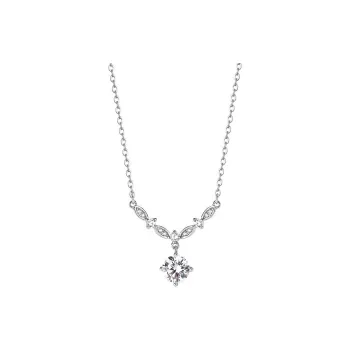 Golden Kite S999 Fine Silver Artificial Zircon Necklaces Women's