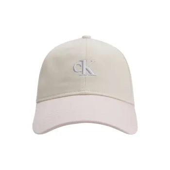 CALVIN KLEIN Cotton Baseball Caps Unisex Pink Peony