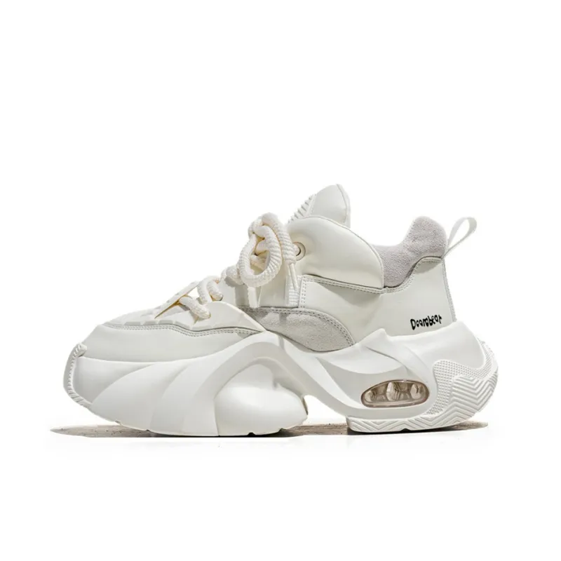 Budding Bear Anti-Slip And Wear-Resistant Lightweight Height Increasing Low-Top Chunky Sneakers Men's-6
