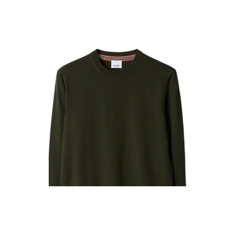 Burberry Wool Sweater Men's Dark Green-1
