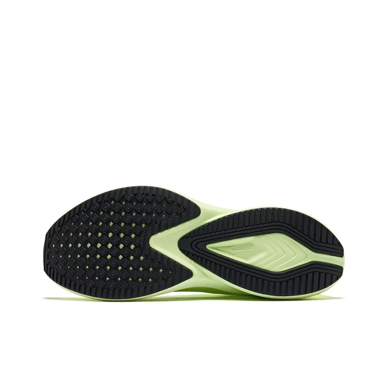 Erke Lightweight Cushioning Rebound Low-Top Running Shoes Men's Fluorescent Mint Green-4