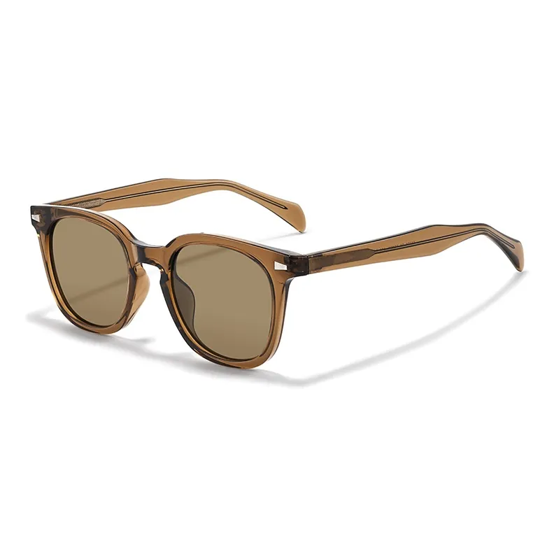 Sagawa TR/Memory Plastic Plate Frame Square Sunglasses Unisex-4