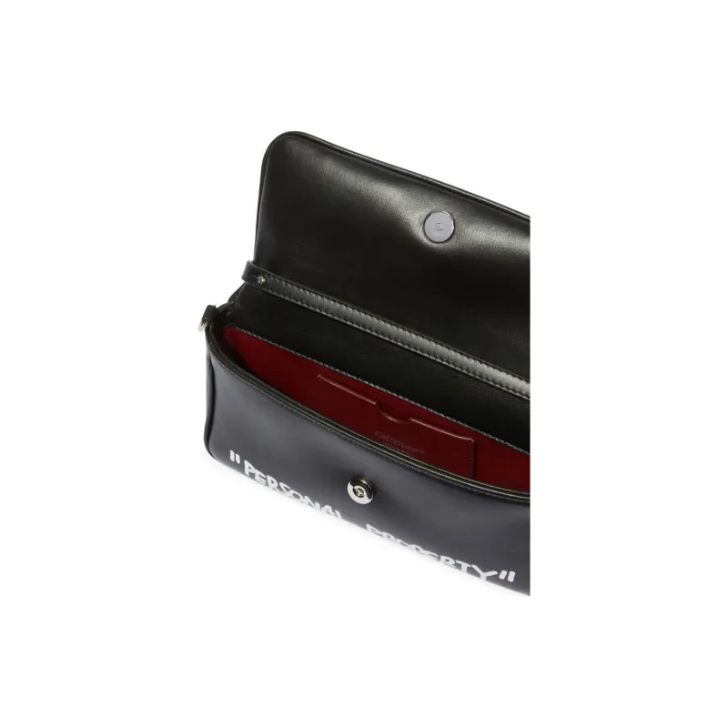 OFF WHITE Jitney Quote Shoulder Bag-5