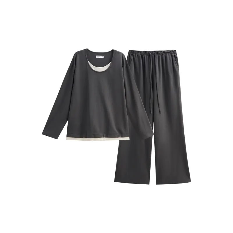 Same Language Pajama Set Women's Alocasia Black-0