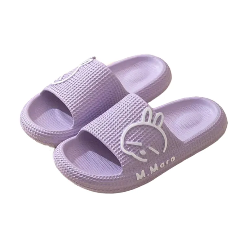 MashiMaro Home Slip Resistant Slippers Shrimp Pink/Light Green/Ecru/Purple/Dark Blue/Beige Gray/Black/Coffee-3