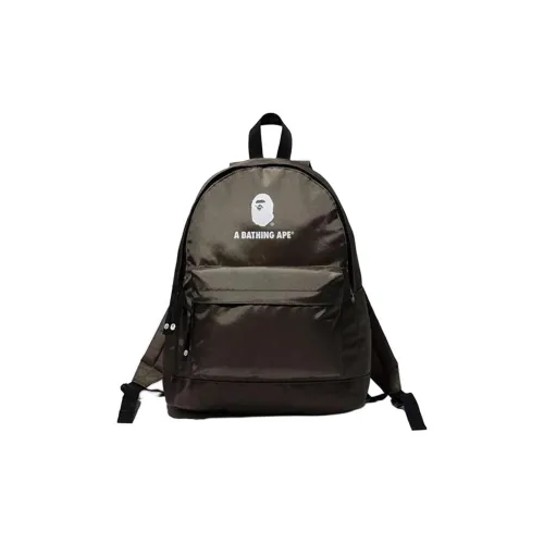 A BATHING APE Polyester Backpack Men's Green