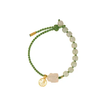 SHUZHUO Hetian Jade Bracelets Green Jade Women's