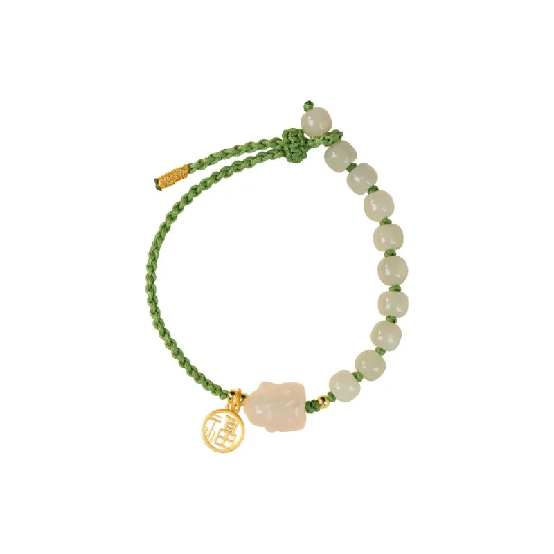 SHUZHUO Hetian Jade Bracelets Green Jade Women's-0