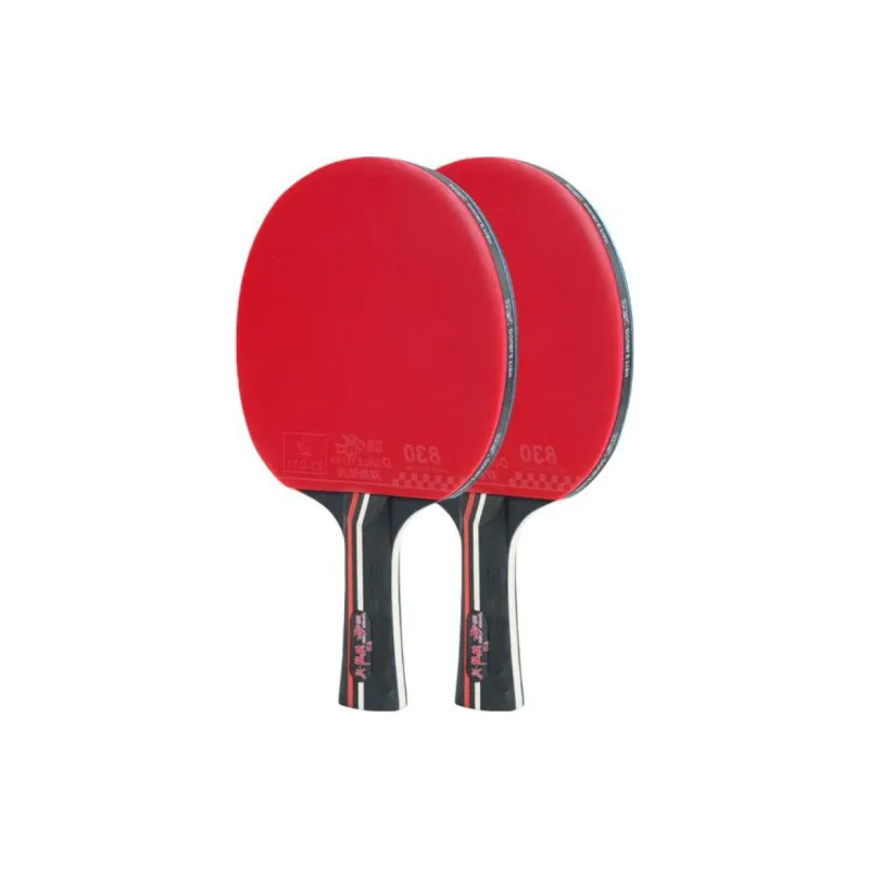 DOUBLEFISH Qilin Style Ping Pong Paddles Unisex Pure Wood Red-2