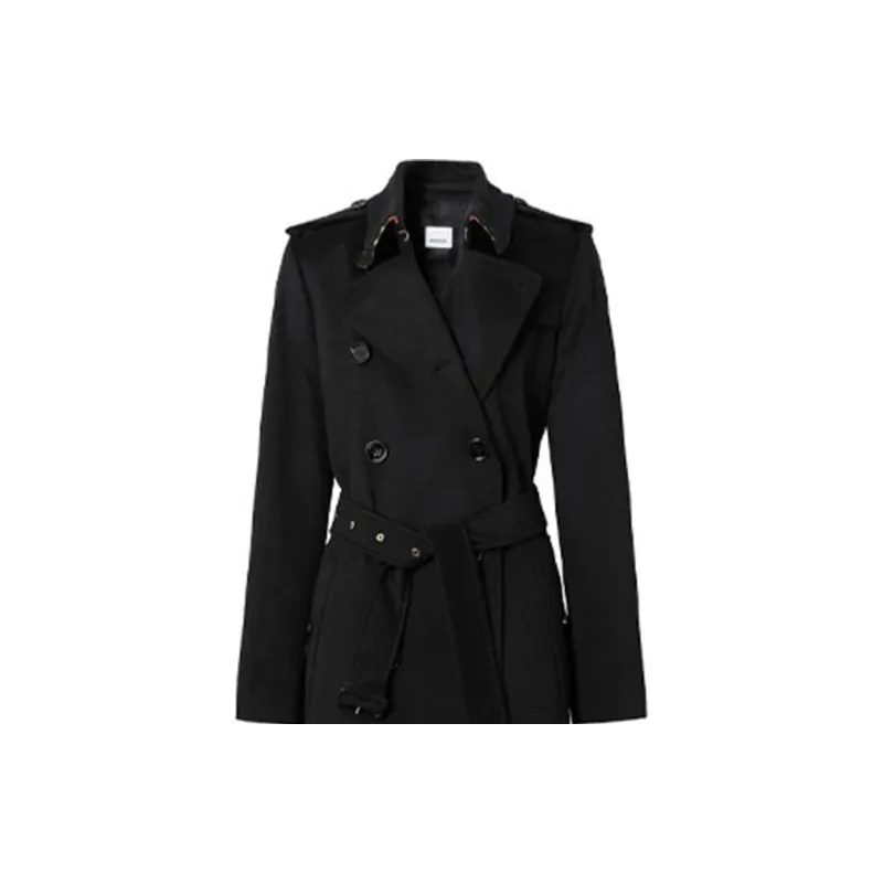 Burberry Velvet Jackets Women's Black-4