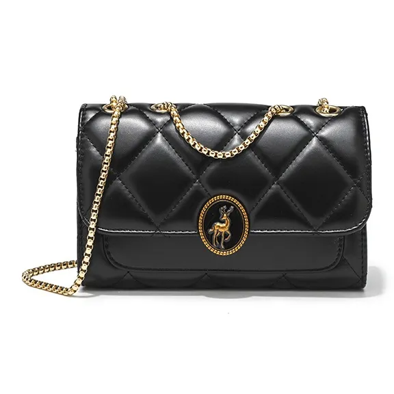 OKEKE PU Shoulder Bag Women's Black-1