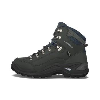 Lowa Renegade Anti Slip And Wear Resistant Water Resistant High Top Outdoor Shoes Men's Dark Gray