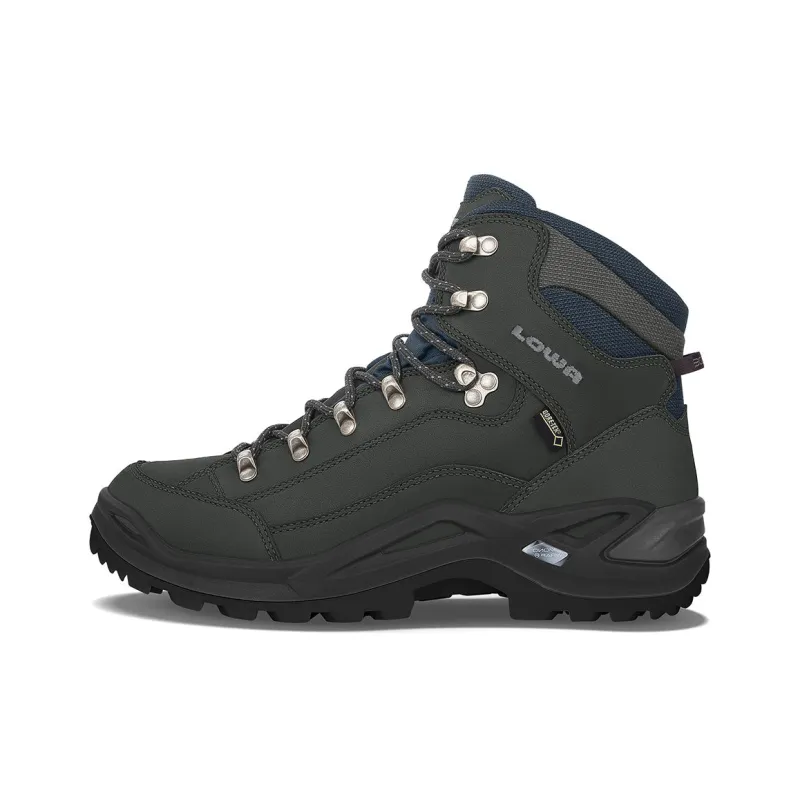 Lowa Renegade Anti Slip And Wear Resistant Water Resistant High Top Outdoor Shoes Men's Dark Gray-0