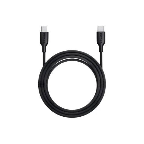 PITAKA Dual USB-C Anti-Tangle Cable 1.2m One Drag One Type-c To Type-c 60W Compatibility Apple 15 Woven Cables