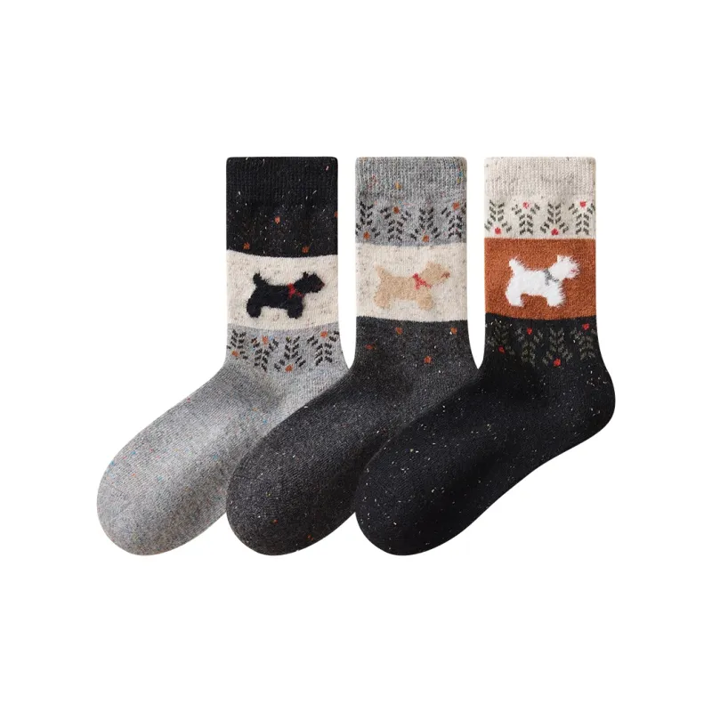 Temooues Mid Calf Socks Women's Combo Set-13